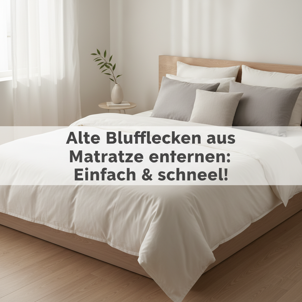 A serene and inviting professional lifestyle photograph of a pristine, flawlessly clean, and freshly made mattress in a minimalist bedroom setting. The mattress fabric is perfectly white or light-colored, radiating a sense of ultimate hygiene and comfort. Soft, airy natural light floods the scene, enhancing the feeling of freshness, purity, and peaceful sleep, representing the desired outcome of a clean mattress.