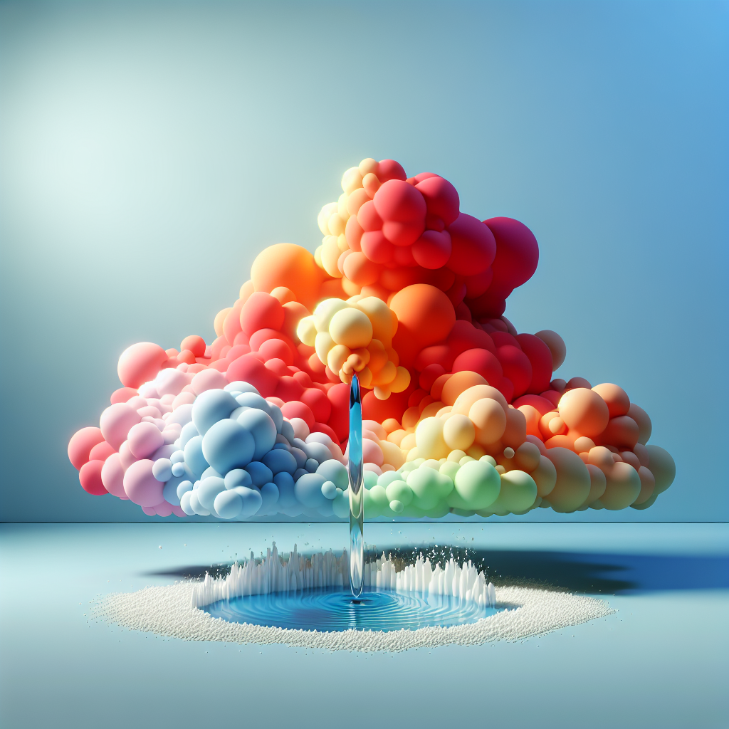A graphic illustration of an abstract, strong perfume cloud visibly dissipating into fresh, clean air or being gently wiped away by a soft, clear ripple. The scene conveys a sense of relief, cleanliness, and neutralization. High-key lighting, minimalist style, digital art.
