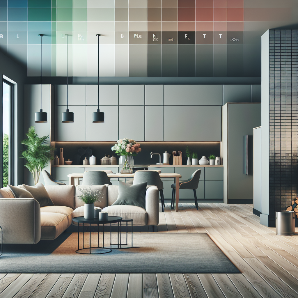 A clean, modern home interior (e.g., living room or kitchen) with subtle visual cues suggesting a lingering, unpleasant odor in the air. The atmosphere feels slightly heavy or stale, perhaps with a muted, slightly off-color filter over the scene, without showing any obvious dirt or rats. The image should evoke a sense of an invisible, persistent bad smell that needs to be addressed. High quality, realistic, subtle effect.
