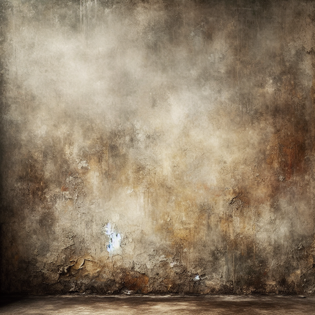 A close-up of a textured, slightly discolored wall in a damp corner, with subtle visual cues of a lingering, unpleasant, musty smell radiating outwards. The scene evokes a feeling of oldness, staleness, and discomfort. Atmospheric, realistic photography with slightly muted colors.