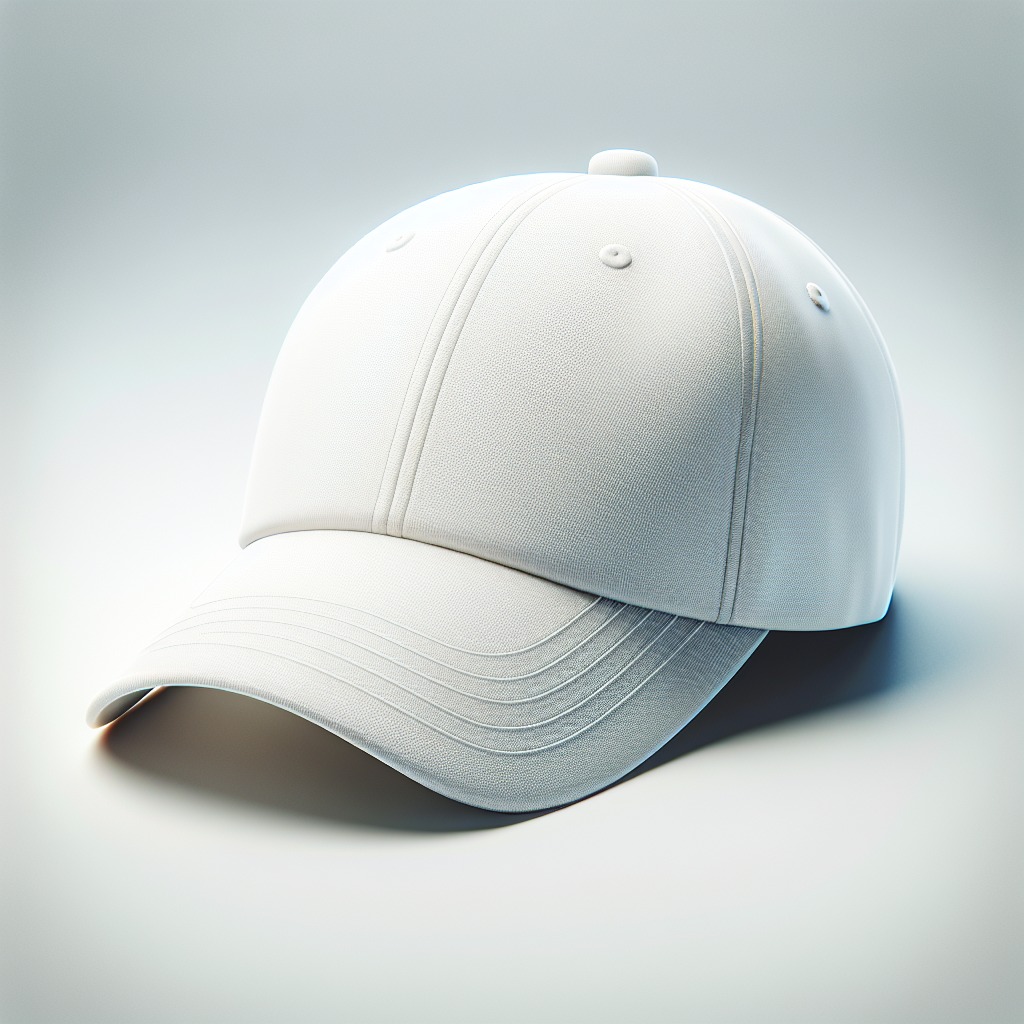 A realistic and bright photograph of a perfectly clean and fresh baseball cap, looking pristine and new, perhaps gently air-drying on a clean surface or hanging in soft light to suggest recent washing and successful stain removal.